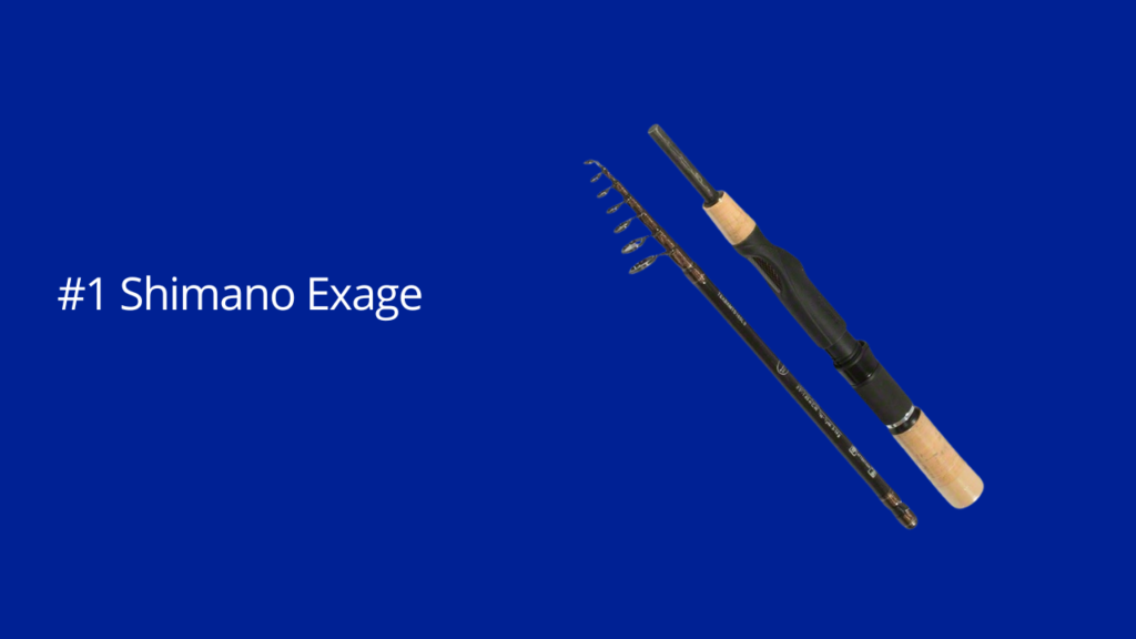 Dit is de Shimano Exage BX STC Mini Tele Spinning hengel reishengel